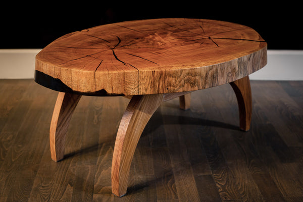 Masă din lemn de stejar, 925 mm x 640 mm x 405 mm